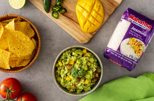 Guacamole Mango Lime Rice Dip