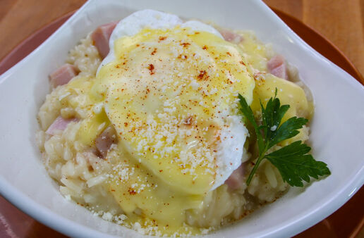 Eggs Benedict Risotto