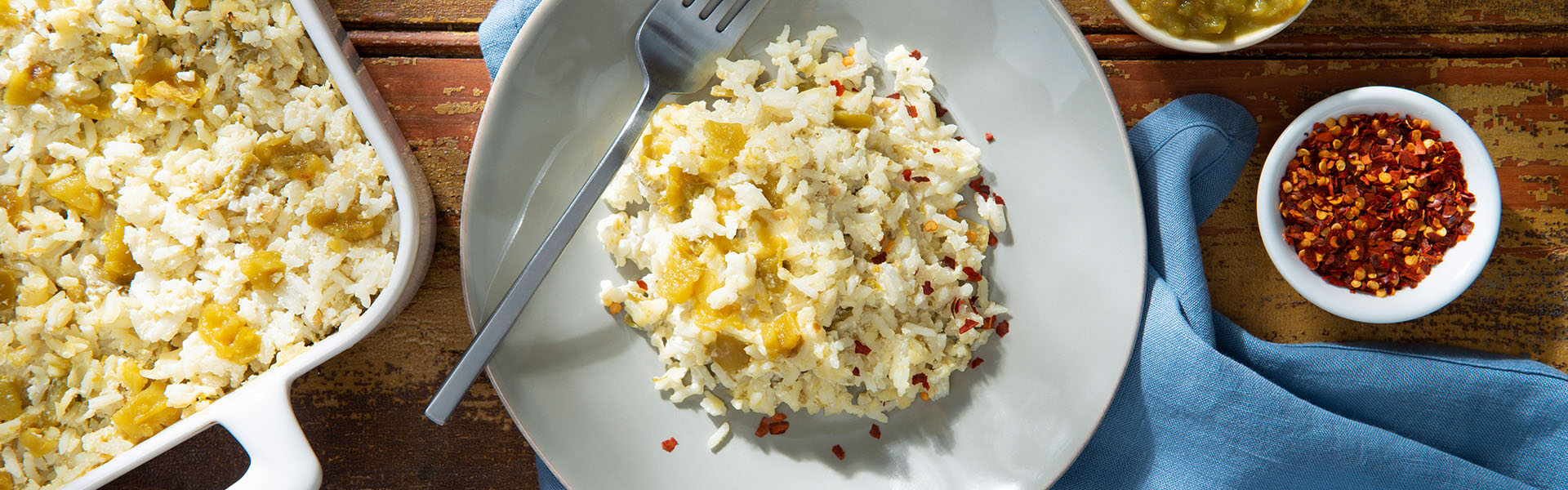 Green Chili Mexican Rice Casserole