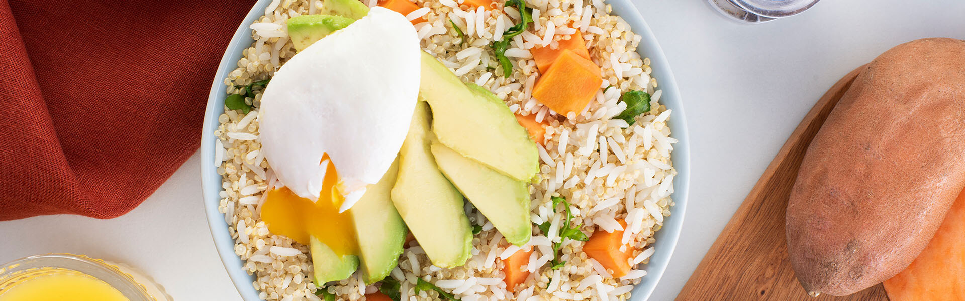 Jasmine Rice & Quinoa Breakfast Bowls