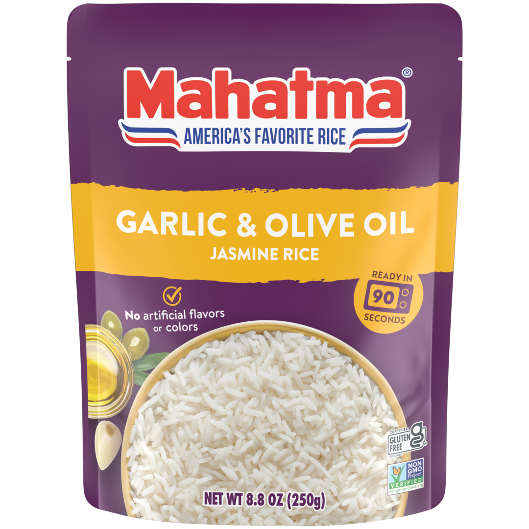 Garlic & Olive Oil Jasmine Rice | Ready to Heat in 90 Seconds