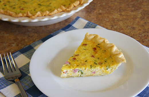 Broccoli and Rice Quiche