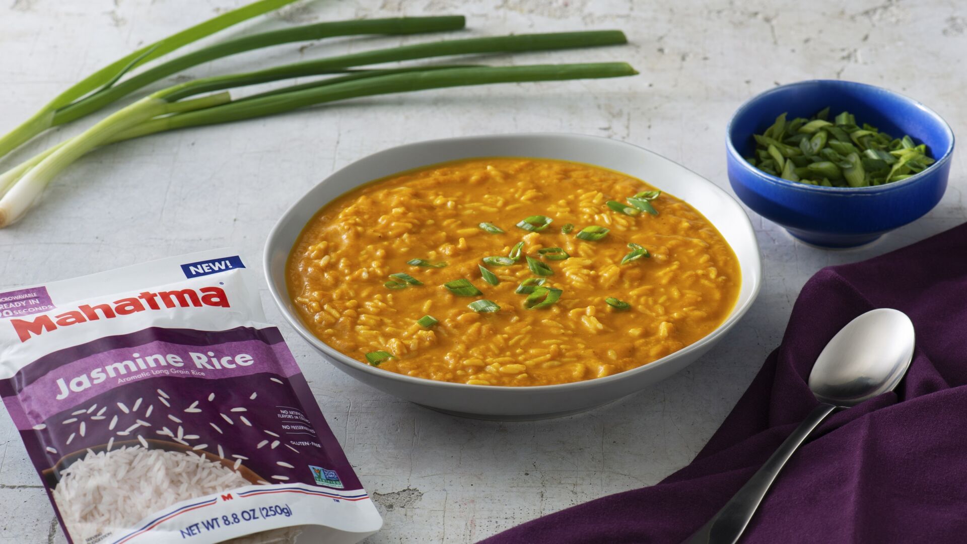 Pumpkin Coconut Rice Soup