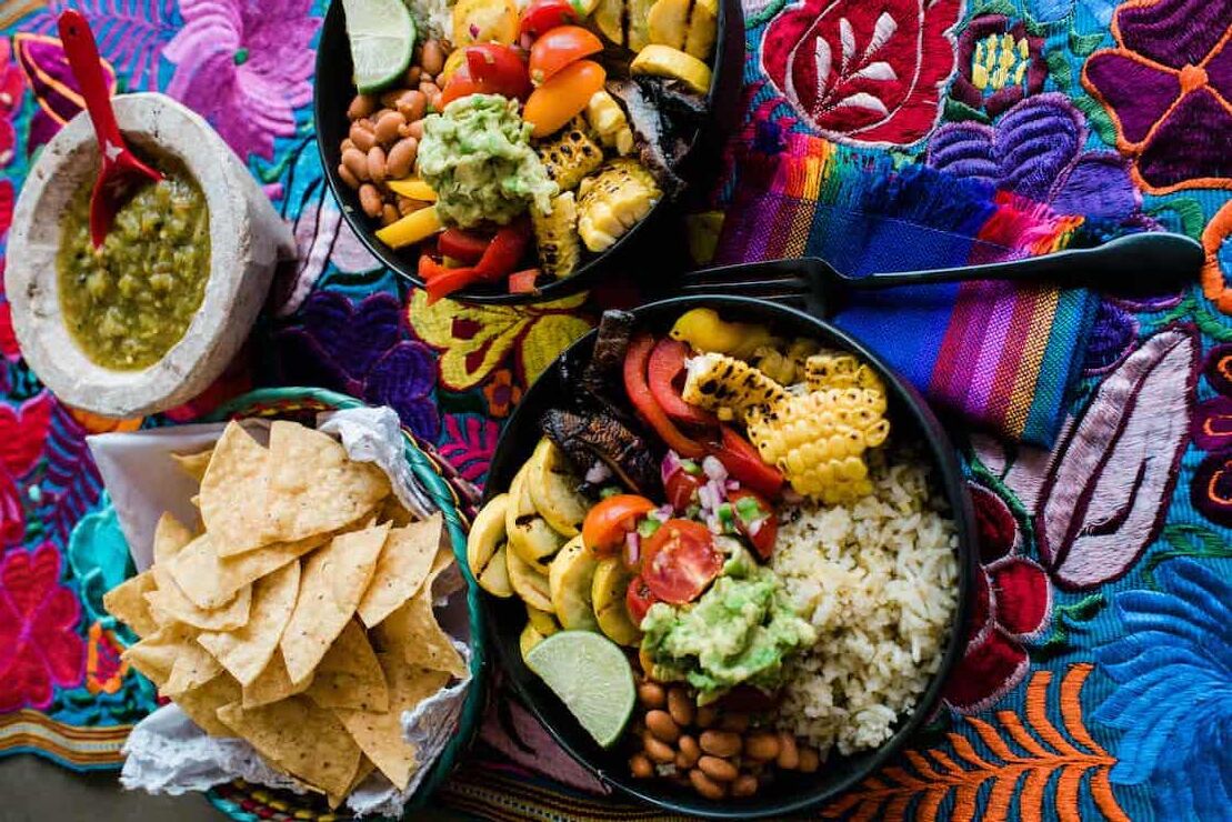 Grilled Veggie Burrito Rice Bowls