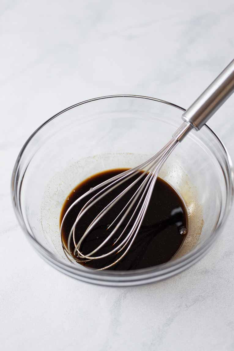 Asian sauce with agave nectar, soy sauce and ginger
