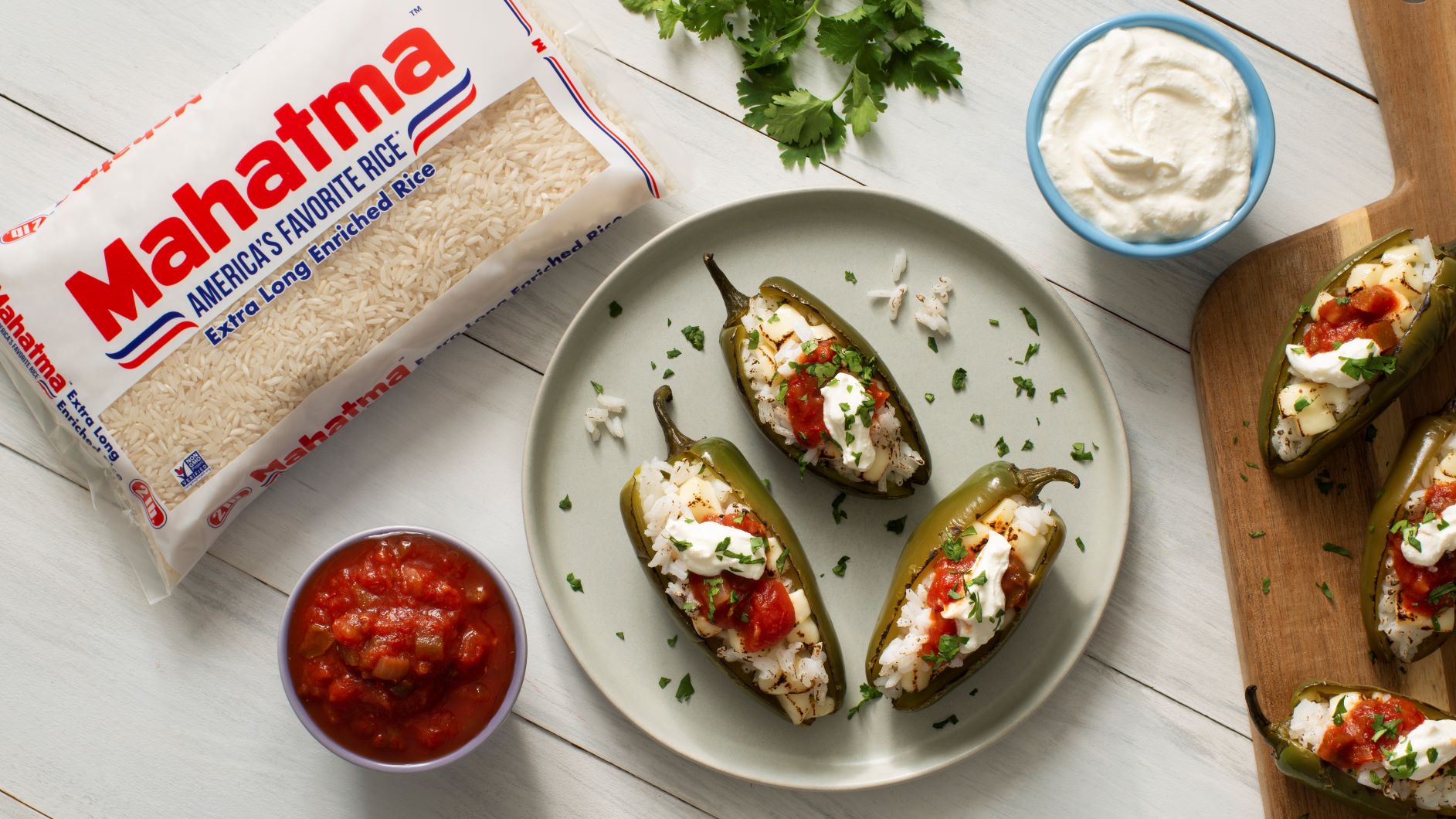 Cheesy Rice Stuffed Jalapeños