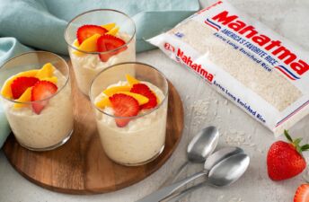 Tres Leches Rice Pudding with fruit