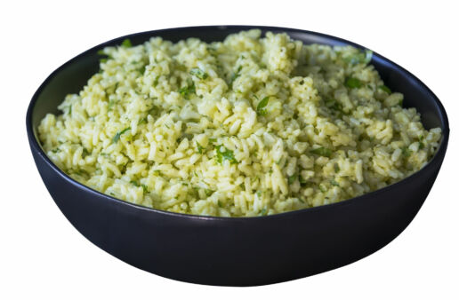 guacamole-rice-with-white-rice-and-salsa