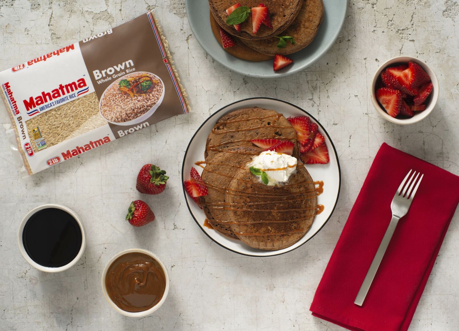 Chocolate Hot Cakes with Brown Rice
