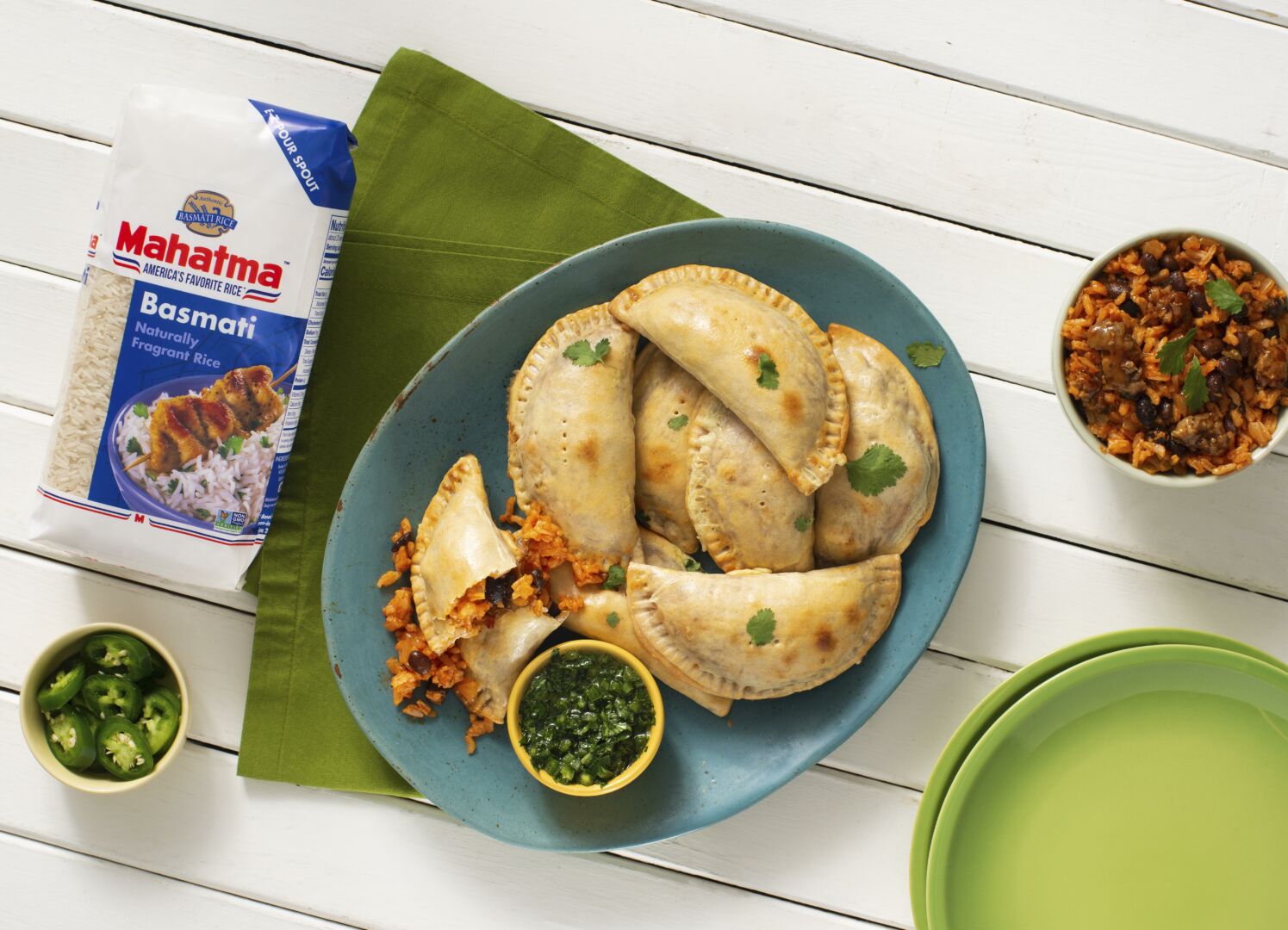Empanadas de chorizo y arroz