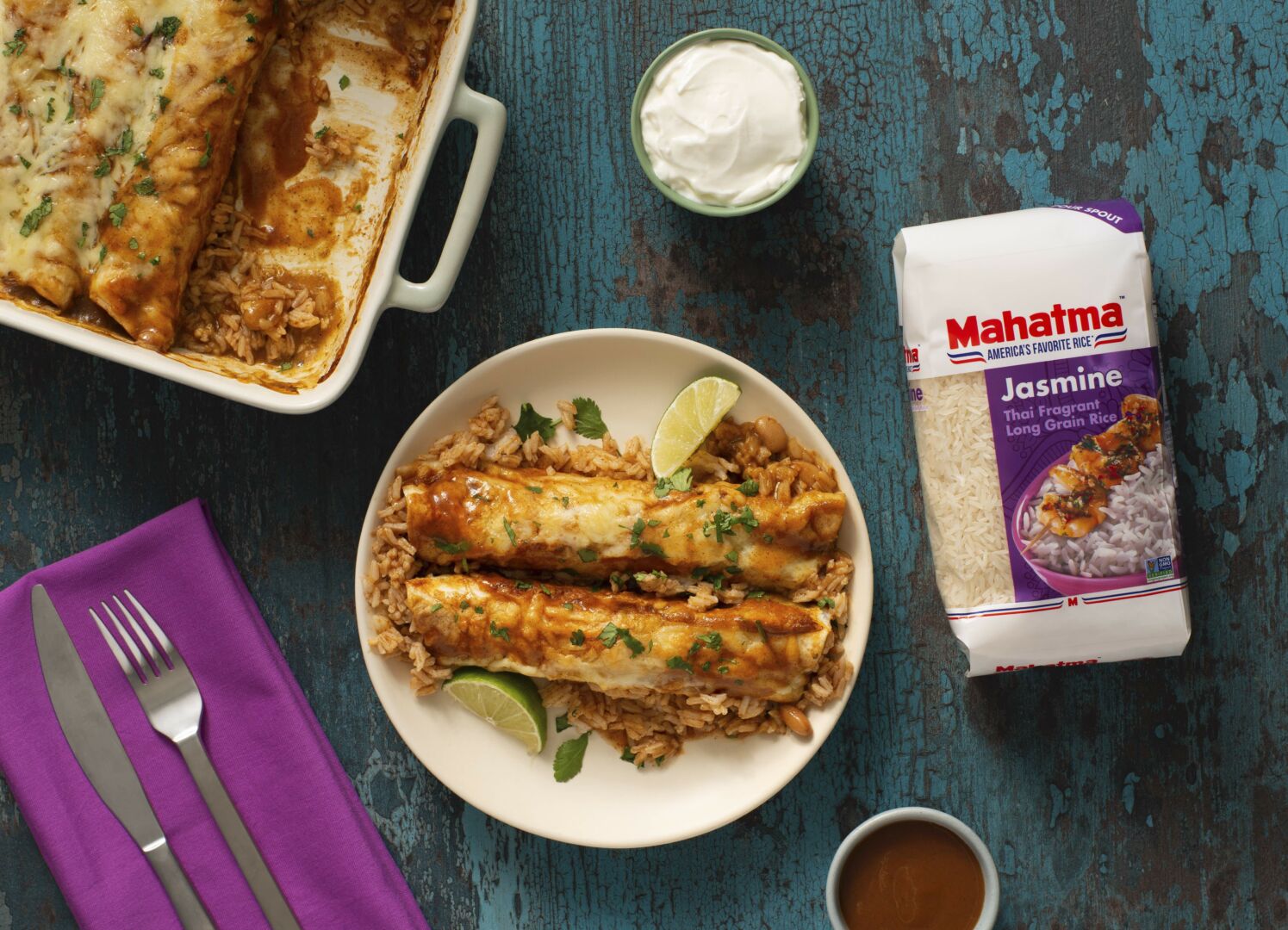 Enchiladas with Red and Green Sauce