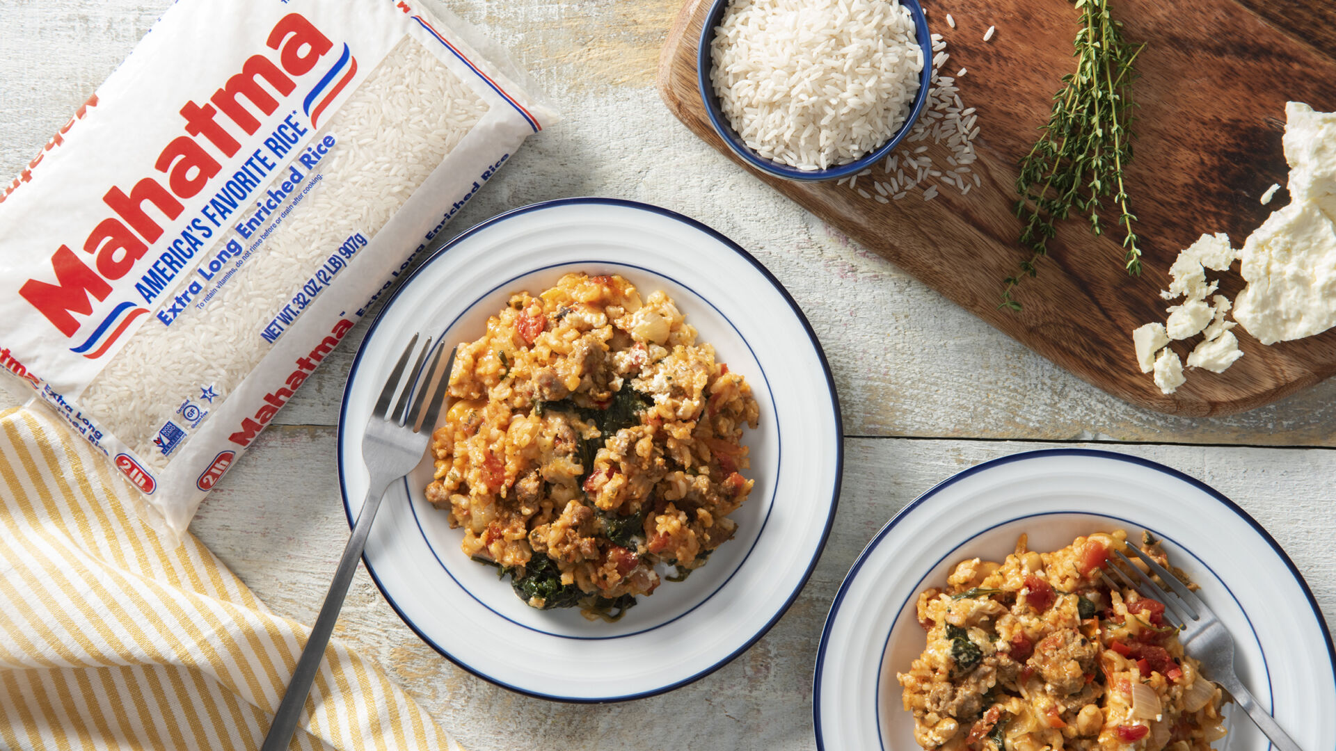 White Bean, Rice and Chorizo Casserole