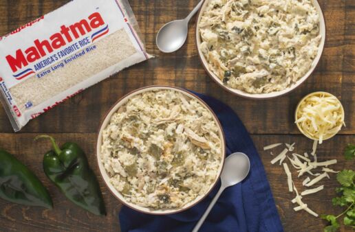 creamy-rice-with-nopalitos-and-shredded-leftover-turkey