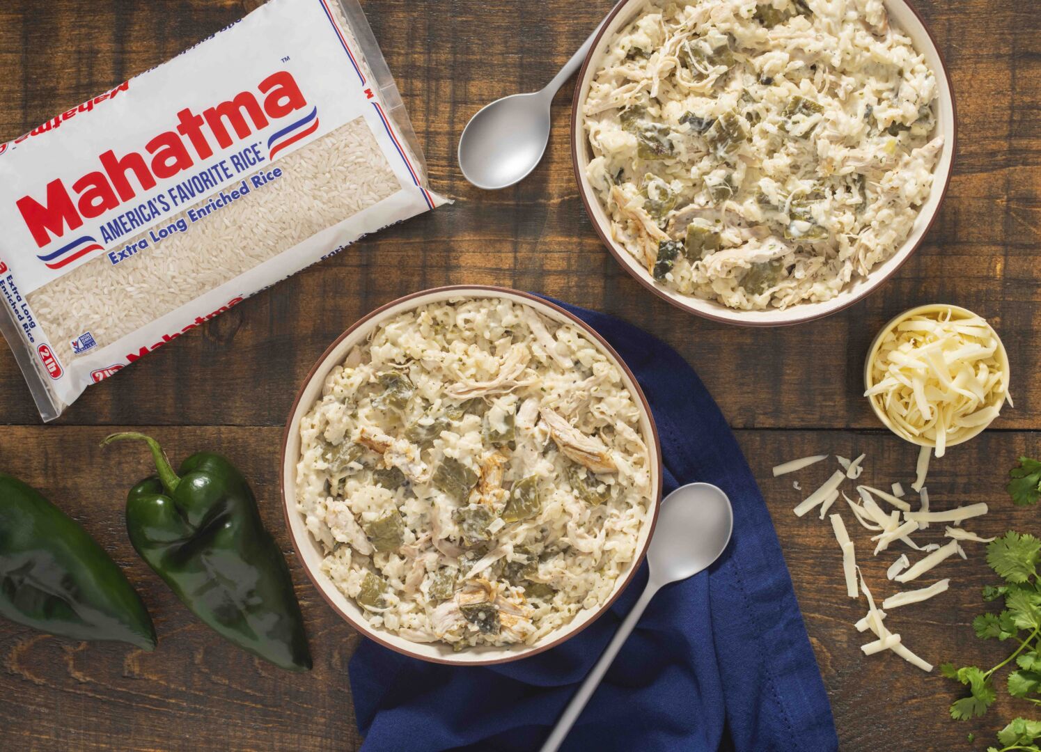 Creamy Rice with Nopalitos and Turkey