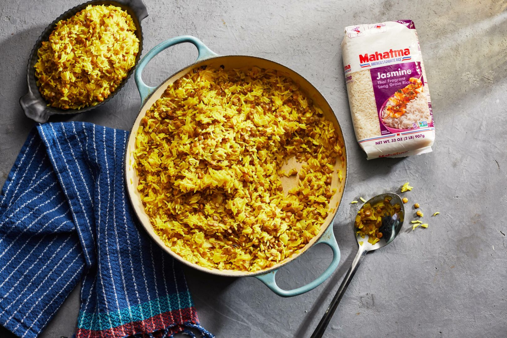 Lentils and Rice with Caramelized Onions