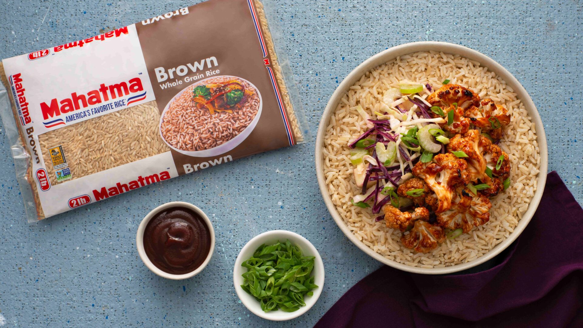 BBQ Cauliflower and Rice Power Bowl