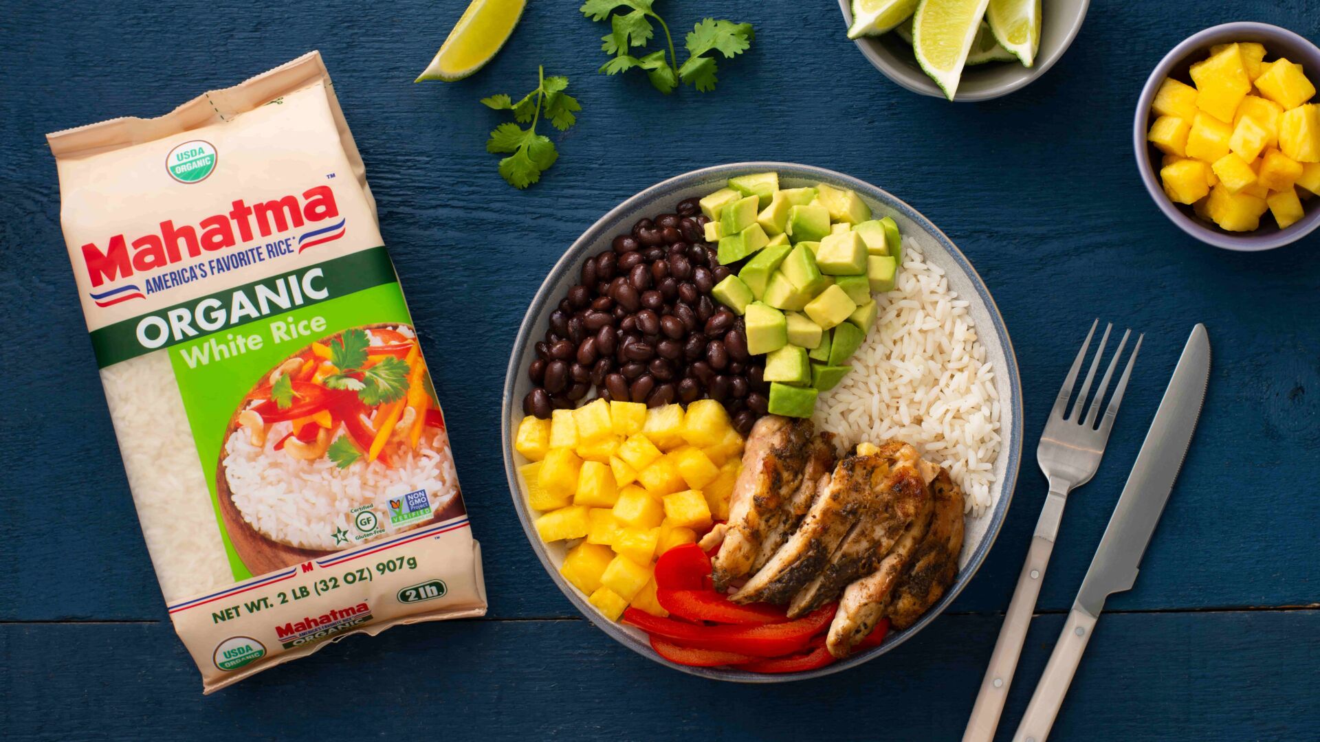 Caribbean Chicken Rice Salad