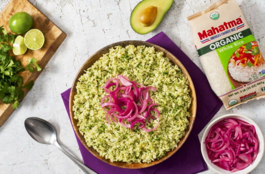 organic-white-rice-with-avocado-cilantro-and-lime-topped-with-pickled-red-onions