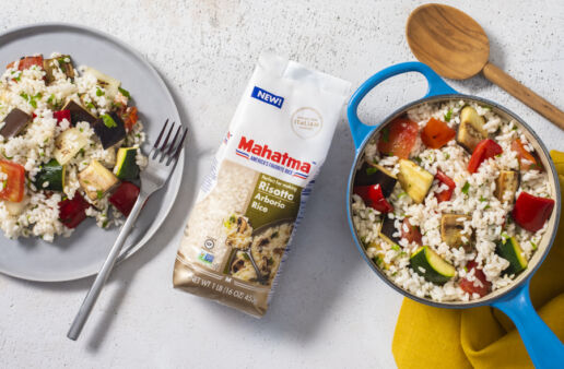 one-pot-ratatouille-rice-with-arborio-rice-zucchini-eggplant-onion-and-peppers