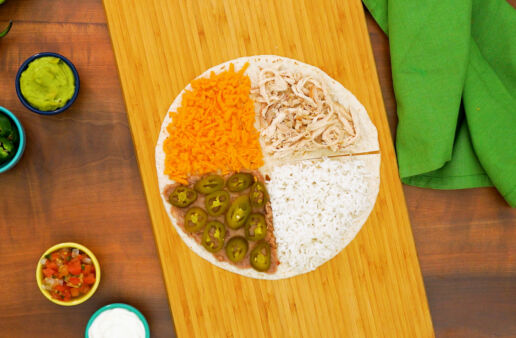 tortilla-wrap-hack-with-white-rice-cheddar-cheese-chicken-and-jalapenos