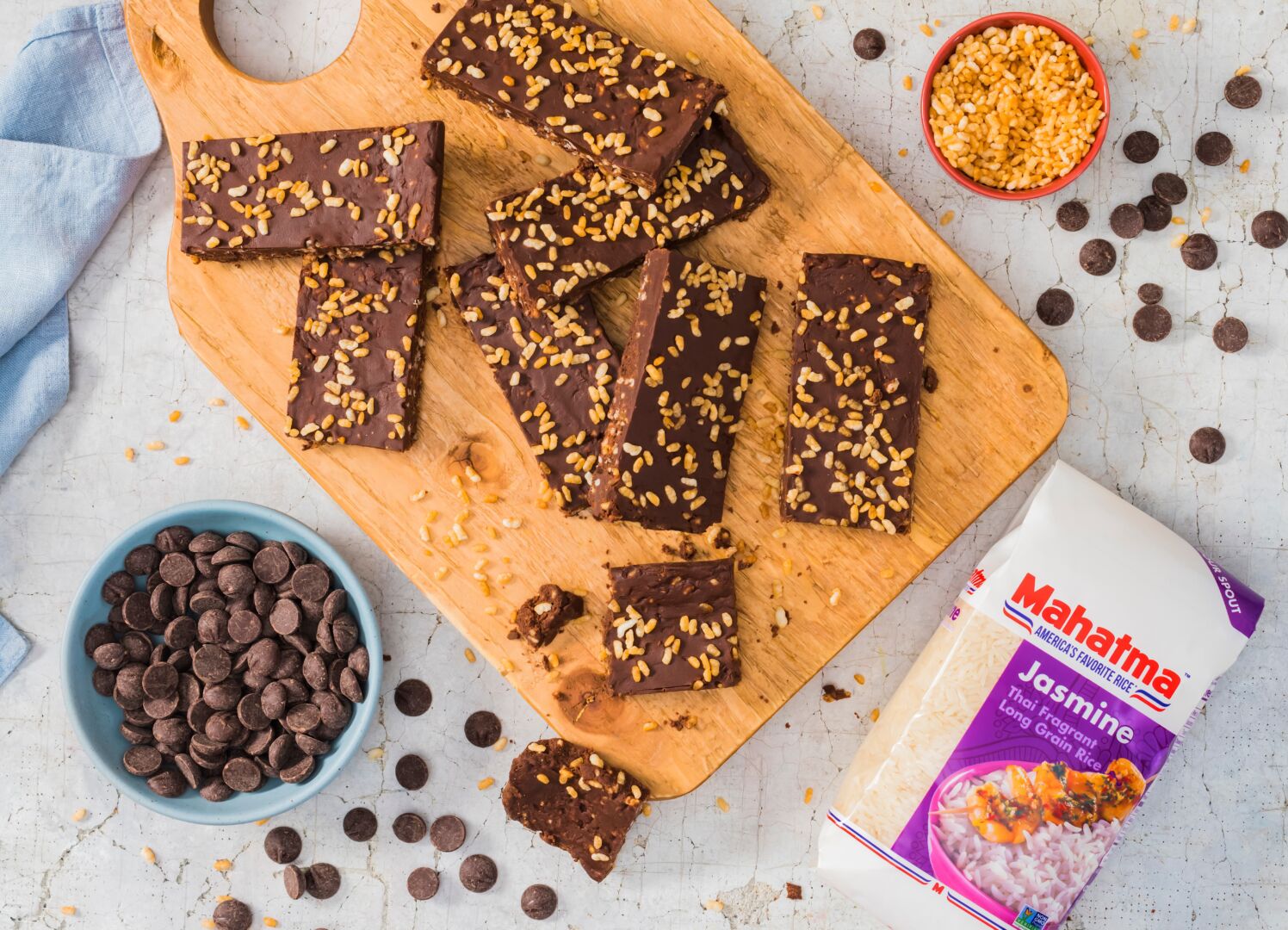 Puffed Rice Chocolate Bars