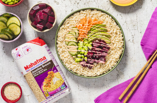 jasmine-brown-rice-and-beet-poke-bowl-with-avocado-edamame-carrots-and-cucumber
