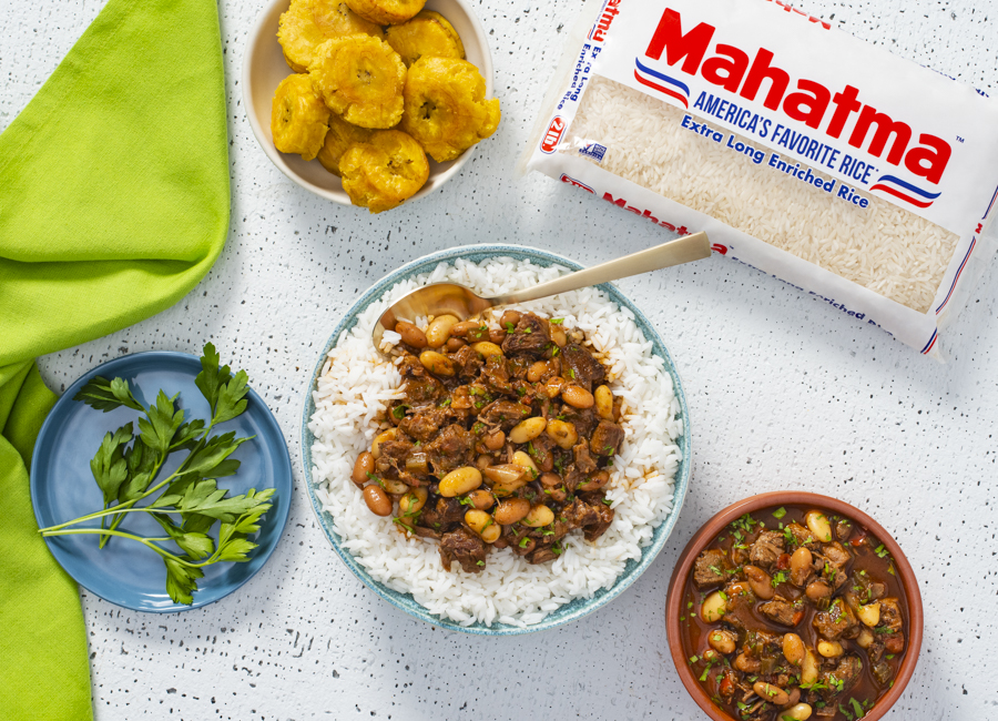 Dominican Bean and Beef Stew (La Bandera)