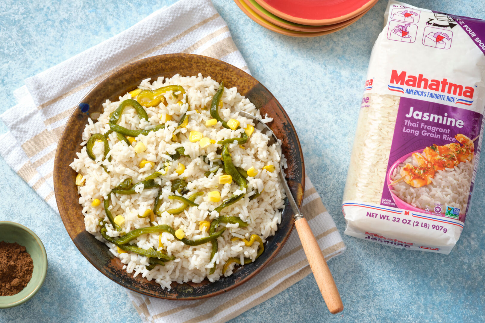 Rice with Corn and Poblanos
