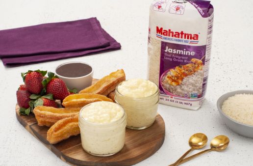 strawberry churro rice pudding recipe with jasmine rice