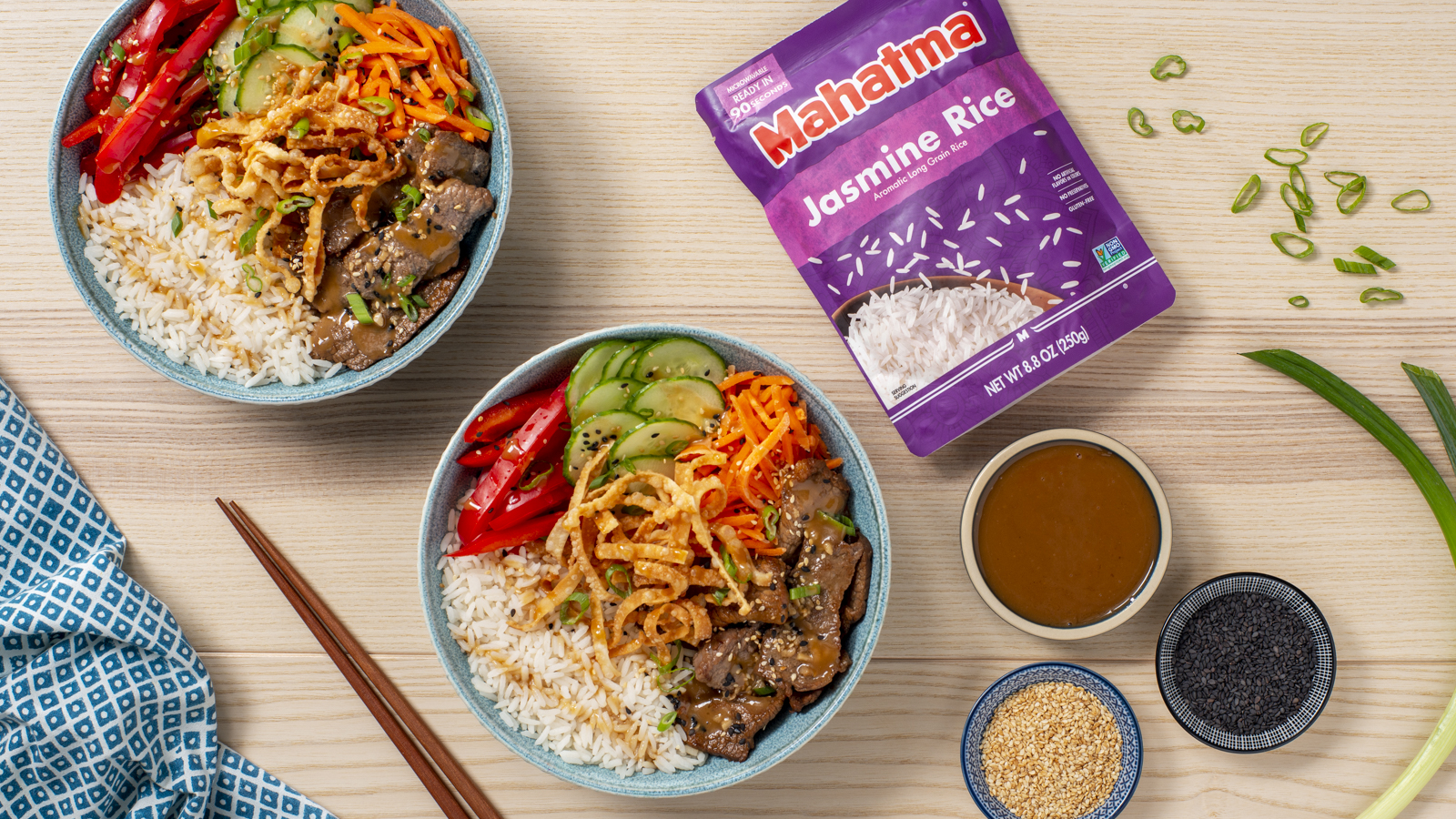 Honey Garlic Beef Rice Bowl