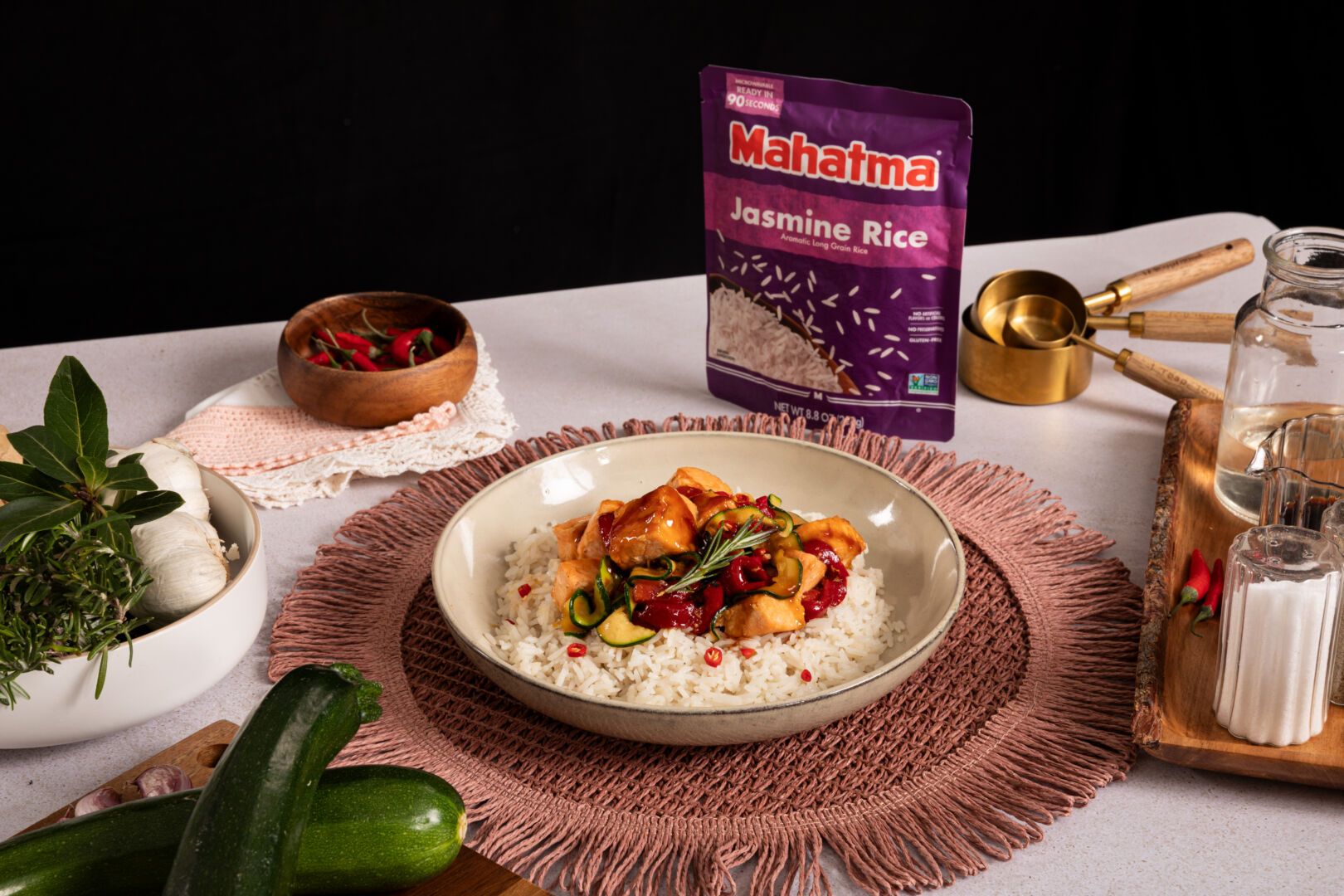 Teriyaki Salmon with Jasmine Rice